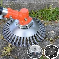 Steel Wire Wheel Grass Cutter Trimmer Parts General Wear Resistant Multi Function Steel Wire Rust Removal Weeding Plate Mower Head Blade Et303 Wish Grass Cutter How To Remove Rust Wire Wheel