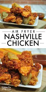 I M Obsessed With This Nashville Chicken In The Air Fryer The Flavor Is Incredibl Air Fryer Recipes Healthy Air Fryer Dinner Recipes Air Fryer Recipes Chicken