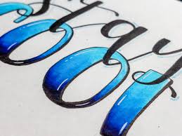 Like traditional calligraphy, brush lettering is characterized by thick downstrokes and thin upstrokes on letters. Stay Cool Letters By Gigi