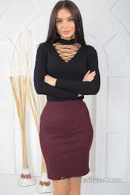 Midi Boy Etek Modelleri Bordo Kase Siyah Bluz Kombin Kiyafet Kombinleri Siyah Bluz Etek Modelleri Moda Stilleri