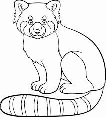 Panda with bamboo coloringages and drawing cute bear freerintable combo sheets baby. Cute Easy Red Panda Coloring Pages Novocom Top