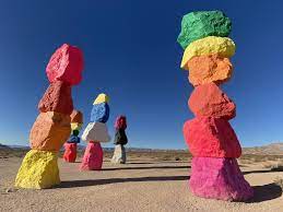 I was pooped after drivin. Seven Magic Mountains Planeta Com