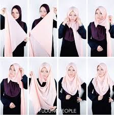 Tutorial Hijab Pashmina Ala Orang Arab