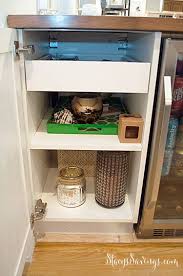 Ikea Sektion Kitchen Cabinet Hidden Drawer Diy Built In Bar Built In Media Cabinets Converted To A Dr Living Room Bar Custom Wine Rack Mirrored Subway Tile