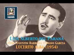 Luis Alberto del Paraná & Trio Los Paraguayos "Lucerito Alba" 1954 (HD)