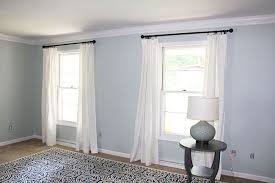 Ikea Hack For Long Beautiful Curtains In 2020 White Curtains Living Room Curtains Beautiful Curtains
