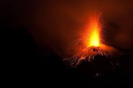 Volcan Eruption Stromboli Sicile Celestial Outdoor Celestial Bodies