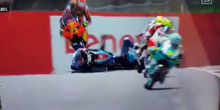 Swiss moto3 rider jason dupasquier was involved in a crash that halted qualifying for the italian motorcycling grand prix at mugello on saturday. P8sqzvjuq2 1mm