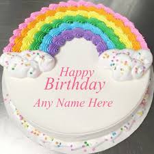Cake Decorating Birthday Cake Images Download With Name Download Latest Images Round Rainbow Ice Cream Cake Happy Birthday Writing Name Rainbow Colors Ca In 2020 Birthday Cake Writing Rainbow Ice Cream Happy Birthday Cakes