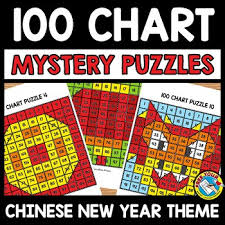 Chinese New Year 2019 Activity Kindergarten 100 Chart Mystery Picture Puzzles
