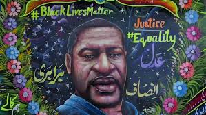 At the top of the mural the writing states forever breathing in. Pakistan Truck Artist Honours George Floyd With Eye Popping Mural Video Ruptly