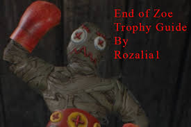Beware of spoilers from this point onwards. Resident Evil 7 End Of Zoe Trophy Guide Roadmap End Of Zoe Playstationtrophies Org