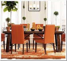 How To Choose An Area Rug Maria Killam Orange Dining Room Distressed Wood Dining Table Orange Dining Room Chairs