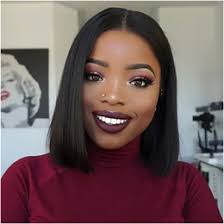 Check out these bob hairstyles the classic graduated bob hairstyle is always an excellent choice, and to rev up this classic cut consider giving your hair some contrasting color like. Buy Middle Part Hairstyles Black Women Online Shopping At Dhgate Com