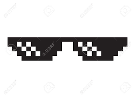 Thug life sunglasses mens womens deal with it meme glasses bit pixel 8 f6k3top rated seller. Thug Life Deal With It Sunglasses Glasses Flat Vector Icon Royalty Free Cliparts Vectors And Stock Illustration Image 158268281