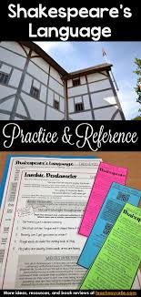 This Guide To Teaching Shakespeare S Language Is Part Of My Shakespeare In 30 Collecti Language Worksheets Teaching Shakespeare Middle School English Classroom