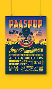 Poster mockups are perfect to show off your event's information. Paaspop Blend X