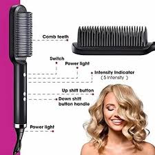 Hair Straightener Brush, Hair Styler, Straightener Machine Brush Hair  Straightening at Rs 380/piece | Surat | ID: 25230683162