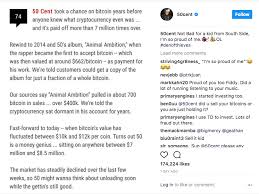 So, let's look at the lucky, the bold, and the entrepreneurs that have similar to vitalik buterin, guo made his fortunes not merely by investing in crypto but also through before founding ethereum, he was already convinced of bitcoin's potential and invested in a number. Rapper 50 Cent Just Realized He S A Bitcoin Millionaire