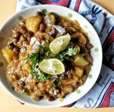Chana Bateta Black Gram Potato Gravy From The Streets Of Bombay Indian Food Recipes Vegetarian Delicious Dinner Recipes Vegetarian Cooking