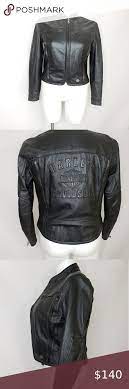 Harley Davidson Women S Leather Jacket Size Med Leather Jackets Women Black Leather Motorcycle Jacket Leather Jacket