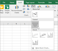 create a funnel chart in excel powerpoint and word 2016