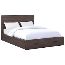 This post has plans for a cal king storage bed. Modus International Mckinney Transitional California King Platform Bed With Footboard Storage A1 Furniture Mattress Platform Beds Low Profile Beds