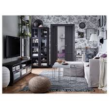 Brimnes Glass Door Cabinet Black 31 1 2x74 3 4 80x190 Cm Ikea Ikea Living Room Living Room Furniture Inspiration Living Room Decor Modern