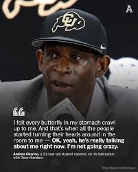 Deion Sanders has created many viral moments over his career. One in  particular resonates for a different reason. And it only took one question.  How Sanders inspired a student reporter to continue