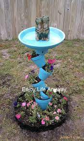 Enjoy Life Anyway Diy Bird Bath Topfblumen Vogelbad Diy Vogelbad