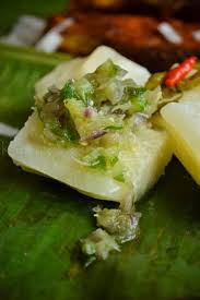 Kappa Puzhungiyathu With Mulaku Chammanthi Boiled Tapioca With Green Chilli Dip Kurryleaves Recipe Kerala Food Green Chilli Yuca Recipes