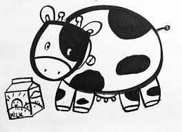 How To Draw A Cow For Kids Easy Drawings Drawing Videos For Kids Learn To Draw