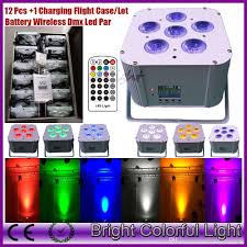 2020 12 Lights Charging Case Rgbwa Uv Led Battery Powered Wireless Dmx Led Par Uplighting With Infrared Remote Controller 6 18w From Brightcolorfullight 1 655 Dhgate Com