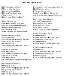 Why Don T You Get A Job Offspring Ukulele Chords Ukulele Tabs Songs Guitar Chords For Songs Ukulele Songs