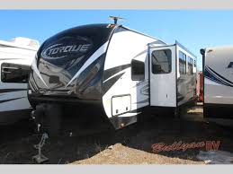 New, rear kitchen, 5th wheel. Heartland Torque Xlt Toy Hauler Travel Trailer 5th Wheel Comforts In A Travel Trailer Size Bullyan Rvs Blog