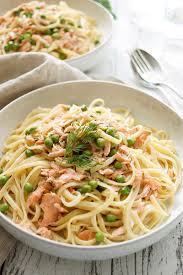 Creamy Smoked Salmon Pasta With Peas Recipe Elle Republic Recipe Salmon Pasta Smoked Salmon Pasta Pasta With Peas
