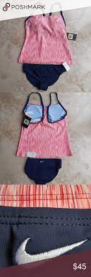 Nike Women S Tankini Athletic Two Piece Swimsuit Womens Tankini Two Piece Swimsuits Nike Women