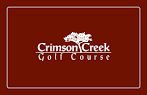 Crimson Creek Golf Course - Pin Placement Card | Golf ScoreCards, Inc.