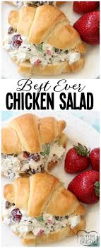 Easy 5 Minute Chicken Salad Recipe That S The Best I Ve Ever Tasted The Simple Dressing Really Make Grape Recipes Easy Chicken Salad Best Chicken Salad Recipe