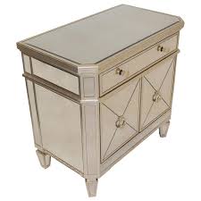 Bombe case goods present their distinct shape as a unique focal point in your elegant bedroom. Best Master Borghese Solid Wood Mirrored Bedroom Nightstand In Silver Gold Walmart Com Walmart Com