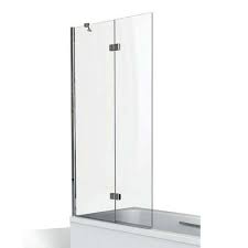 A bath shower screen is a glass panel that acts as a barrier between your bath shower and the rest of the bathroom. Kudos Inspire 6mm Two Panel In Fold Bath Screen Victorian Plumbing
