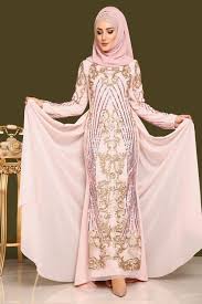 Yeni Urun Payetli Tesettur Balik Abiye Pudra Urun Kodu Alm52681 229 90 Tl Musluman Modasi Moda Stilleri Stil Ilhami