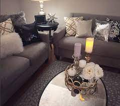Silver And Gold Pillows On Grey Couch Gold Pillows House Organisation Grey Couches