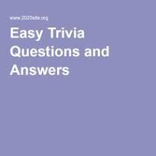 Challenge them to a trivia party! Easy Trivia Questions And Answers Fun Trivia Questions Trivia Questions And Answers Trivia For Seniors