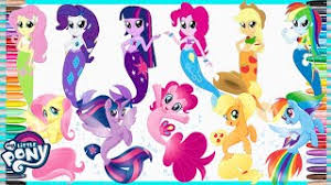 My little pony equestria girls seapony mermaid coloring pagesmewarnai kuda poni duyungアニメのぬりえtwilight sparkle mermaidrainbow dash mermaidrarity mermaidpinkie. Equestria Girls Mermaid My Little Pony Seapony Coloring Compilation Mewarnai Kuda Poni Duyung Youtube