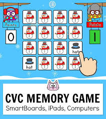 Cvc Game Short Vowel Sounds Memory Game In Class Distance Learning Memory Games Online Games For Kids Fun Games For Toddlers
