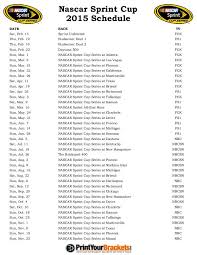 Auto racing schedules and results on espn.com. Printable Nascar Schedule Sprint Cup Race Dates 2015 Nascar Racing Nascar Nascar Cup Series