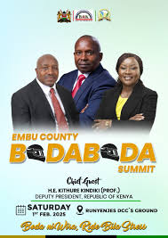Reminder* Embu County Boda Boda...