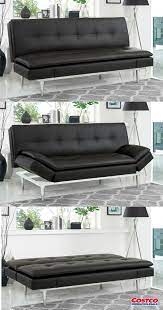 enjoy the comfort and clean style the russel bonded leather beautyrest euro lounger brings to any room in the h mattress furniture furniture bedroom furniture