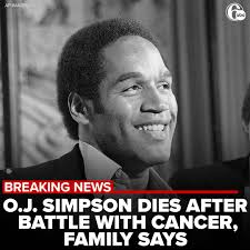BREAKING: Orenthal James Simpson, also known as O.J. Simpson, has died, ABC  News has confirmed. He was 76 years old. DETAILS:  https://6abc.com/orenthal-james-simpson-oj-dead-cancer/14646553/